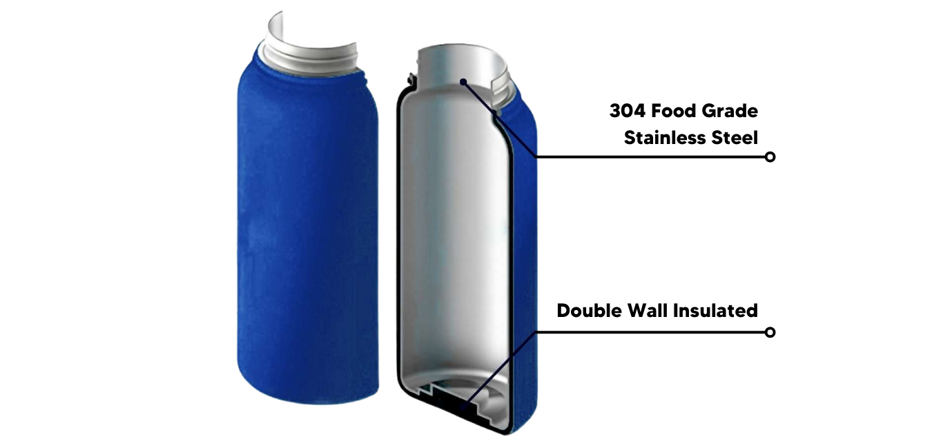 Botella 22oz (650ml) Stainless Steel Vacuum Flask