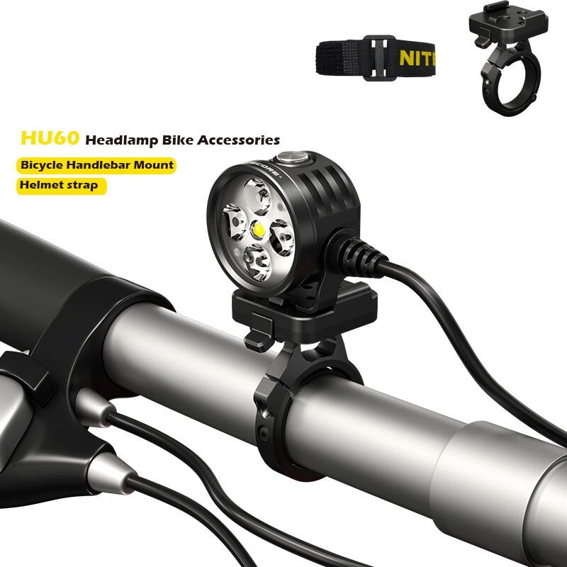 NITECORE Biking Accessories For Hu60 Headlamp Bike Mount And Helmet Strap