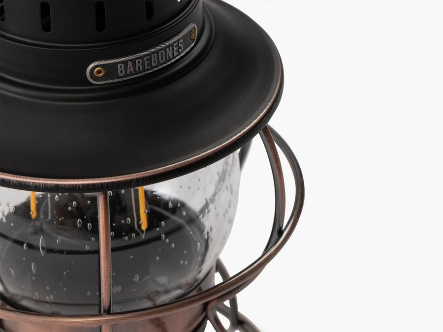 Barebones Railroad Lantern -USB Rechargeable Classic LED Camping Lantern