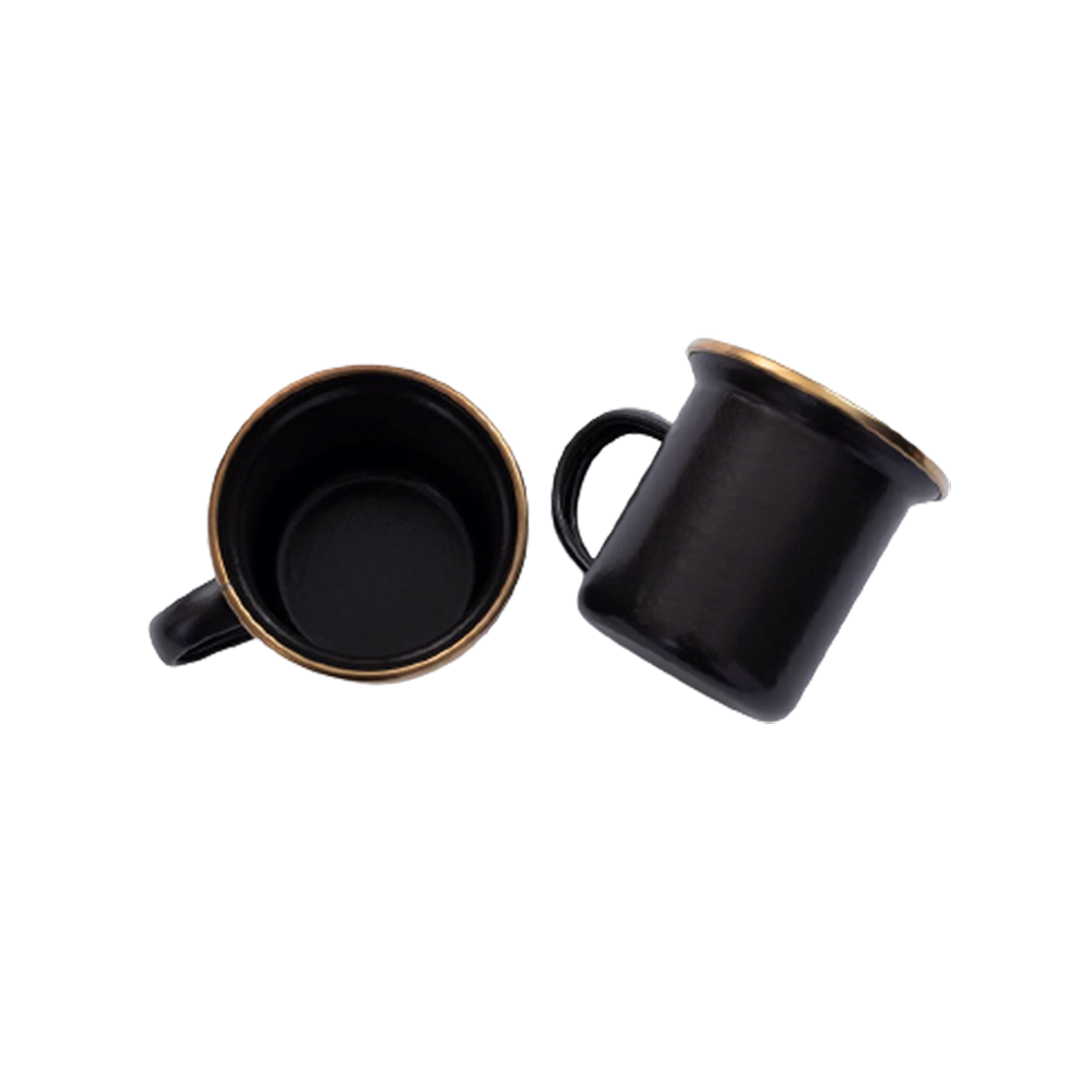 Barebones Enamel Espresso Cup Set of 2