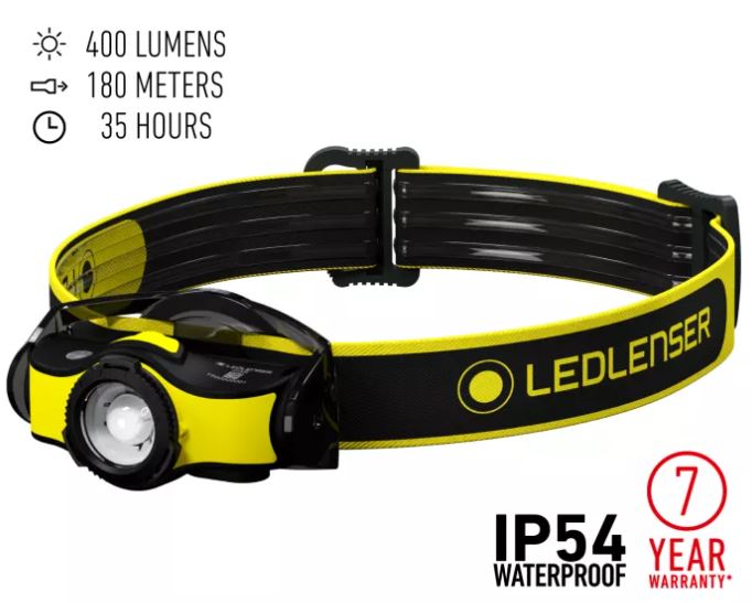 LED LENSER iH5R Rechargeable Work Headlamp 400 Lumens