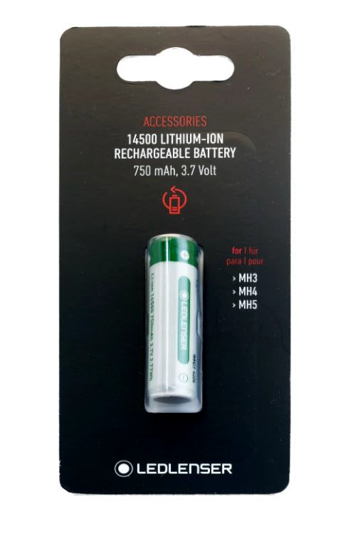 LED LENSER 14500 Li-ion Rechargeable Battery 750MAH