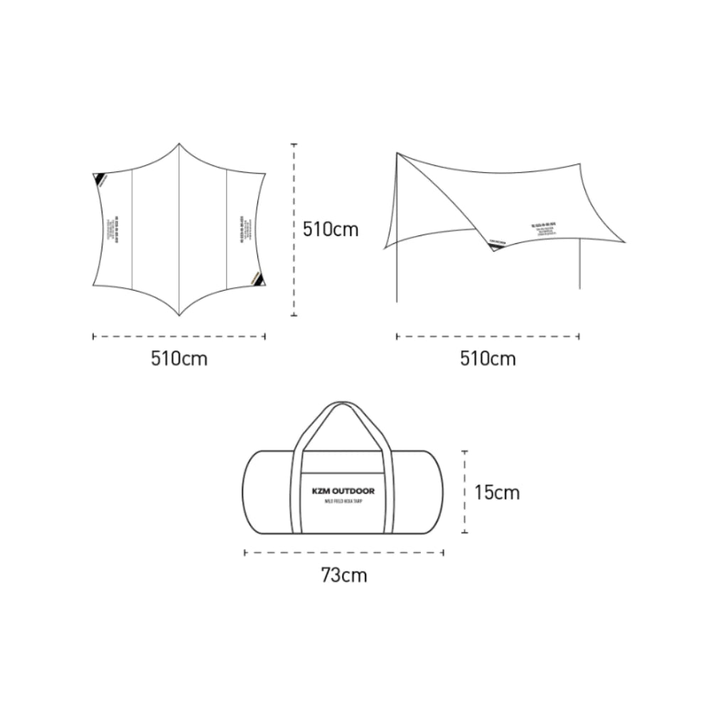 KZM Wild Field Hexa Tarp