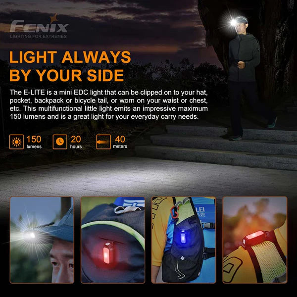 Fenix E-Lite Match CA18 & Everlight 2835 LED Flashlight (black)