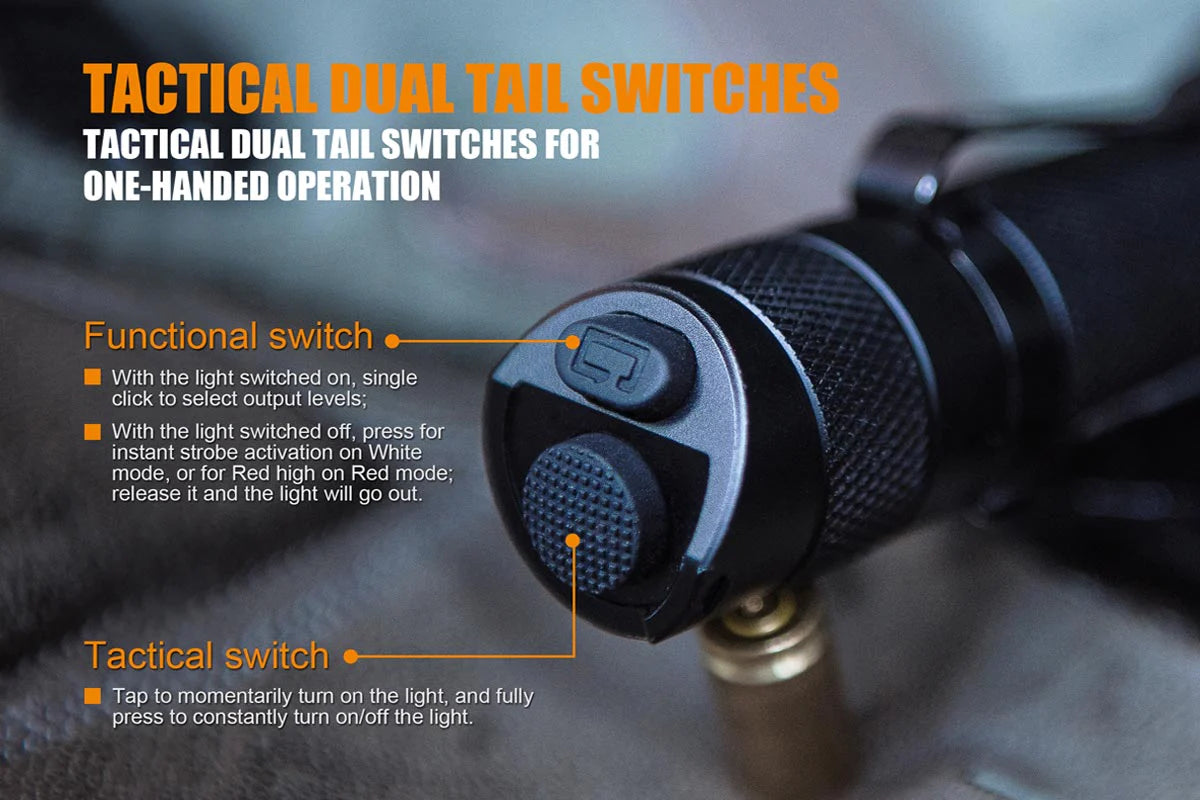 Fenix TK25 RED LED Flashlight