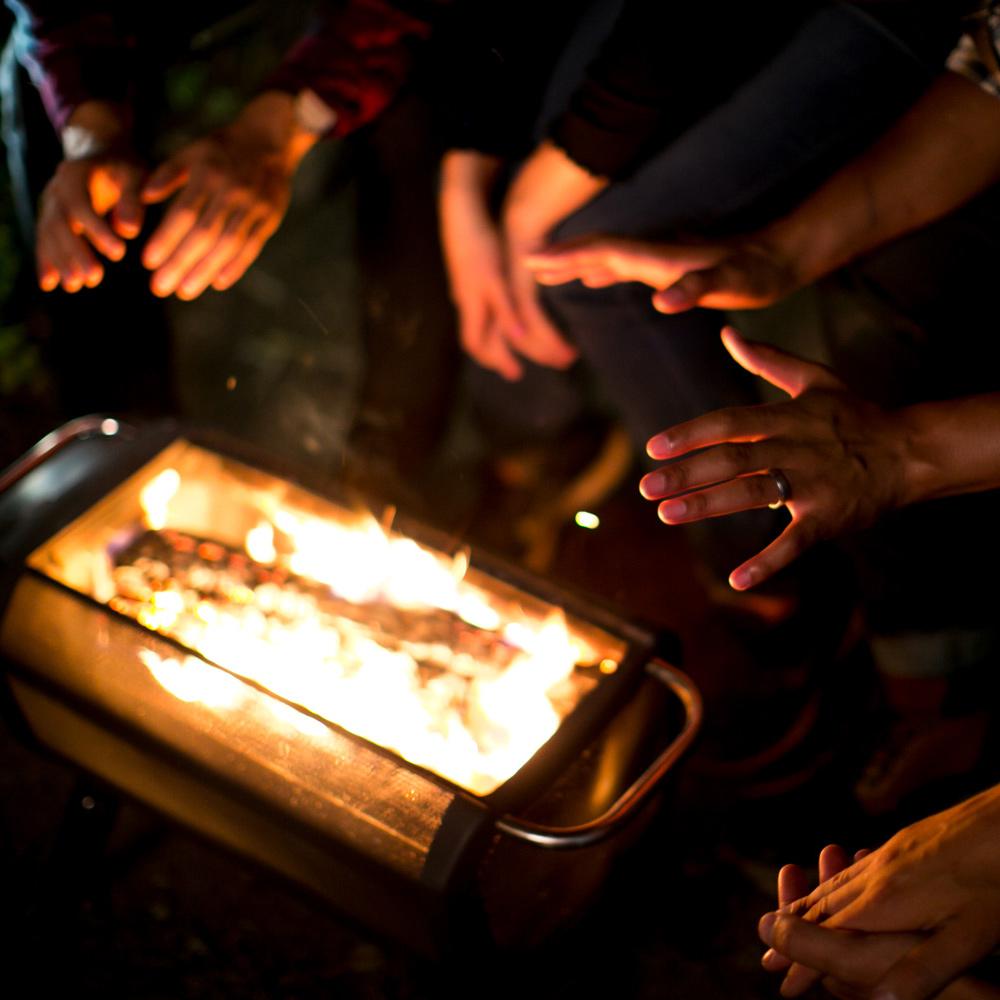 Biolite Firepit + Wood & Charcoal Burning Fire Pit