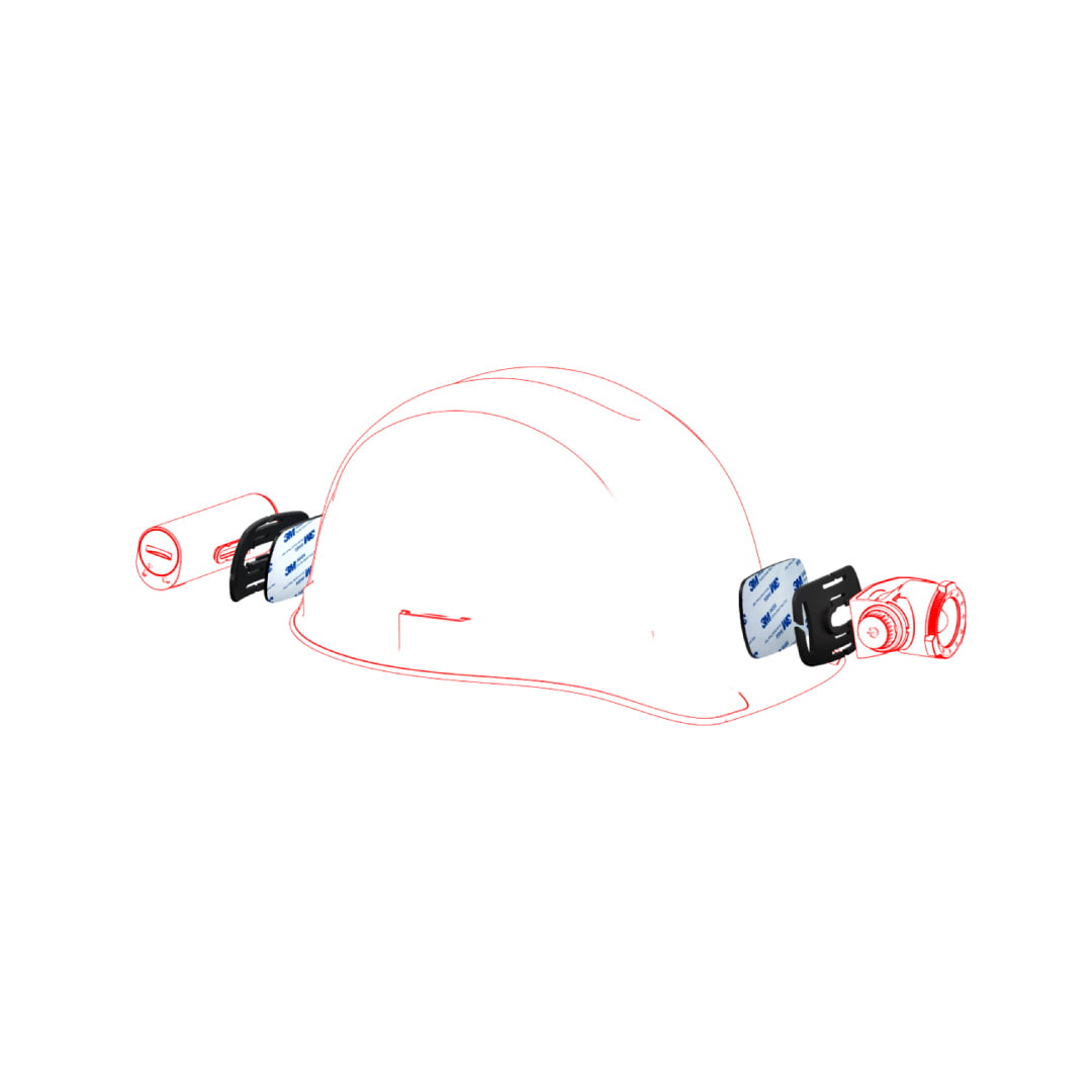 LED LENSER Helmet Connecting Kit Type H