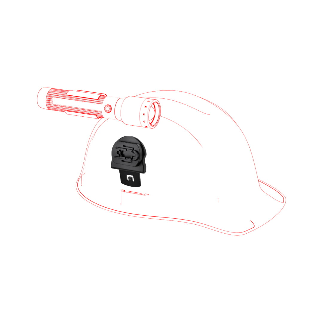 LED LENSER Helmet Mount for Euroslot Type A