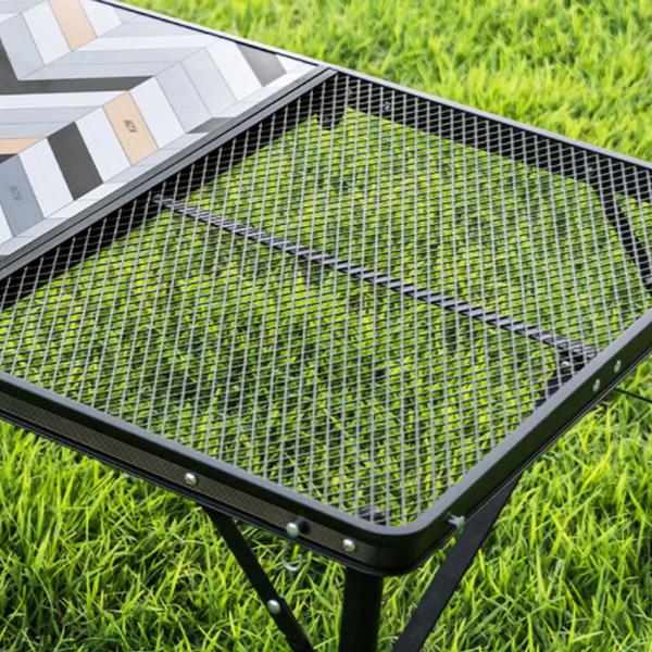 KZM Union Iron Mesh 3 Folding Table
