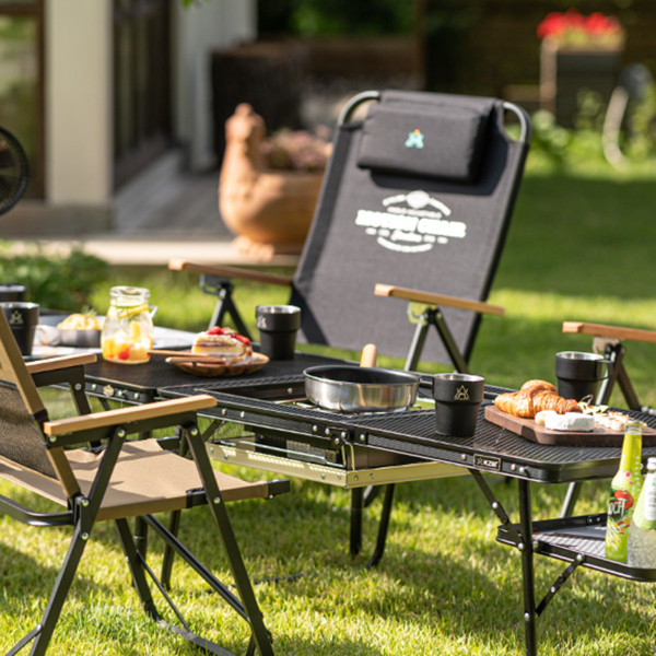 KZM Union Iron Mesh Low BBQ Table