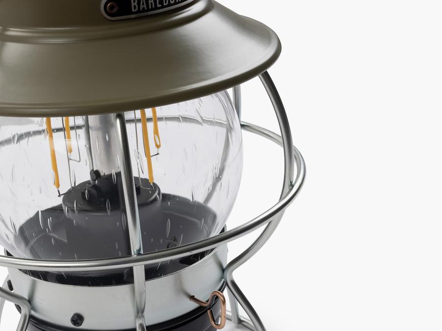 Barebones Railroad Lantern -USB Rechargeable Classic LED Camping Lantern