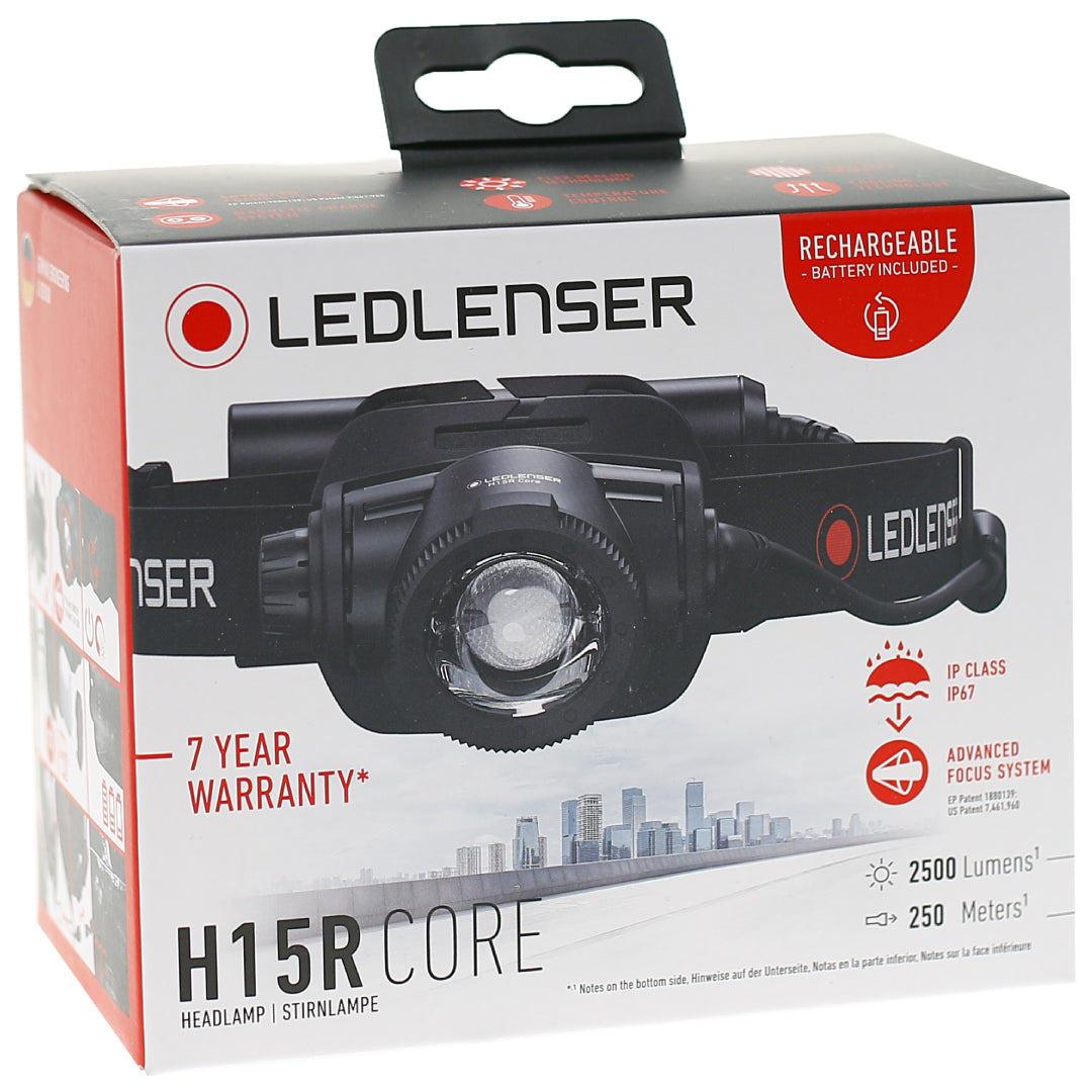 LED LENSER H15R Core Rechargeable Headlamp 2500 Lumens