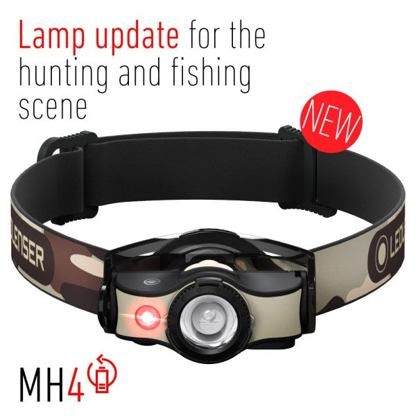 LED LENSER MH4 Rechargeable Headlamp 400 Lumens