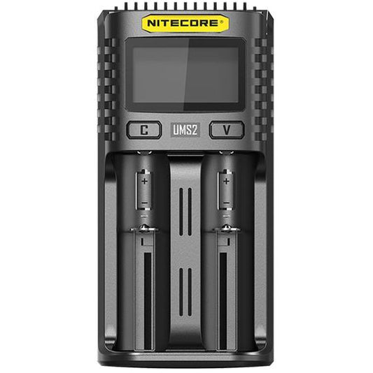 Nitecore UMS2 USC Quick Charger 3A Dual-Slot LI-ION NIMH Battery Charger