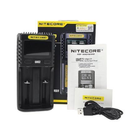 Nitecore UMS2 USC Quick Charger 3A Dual-Slot LI-ION NIMH Battery Charger