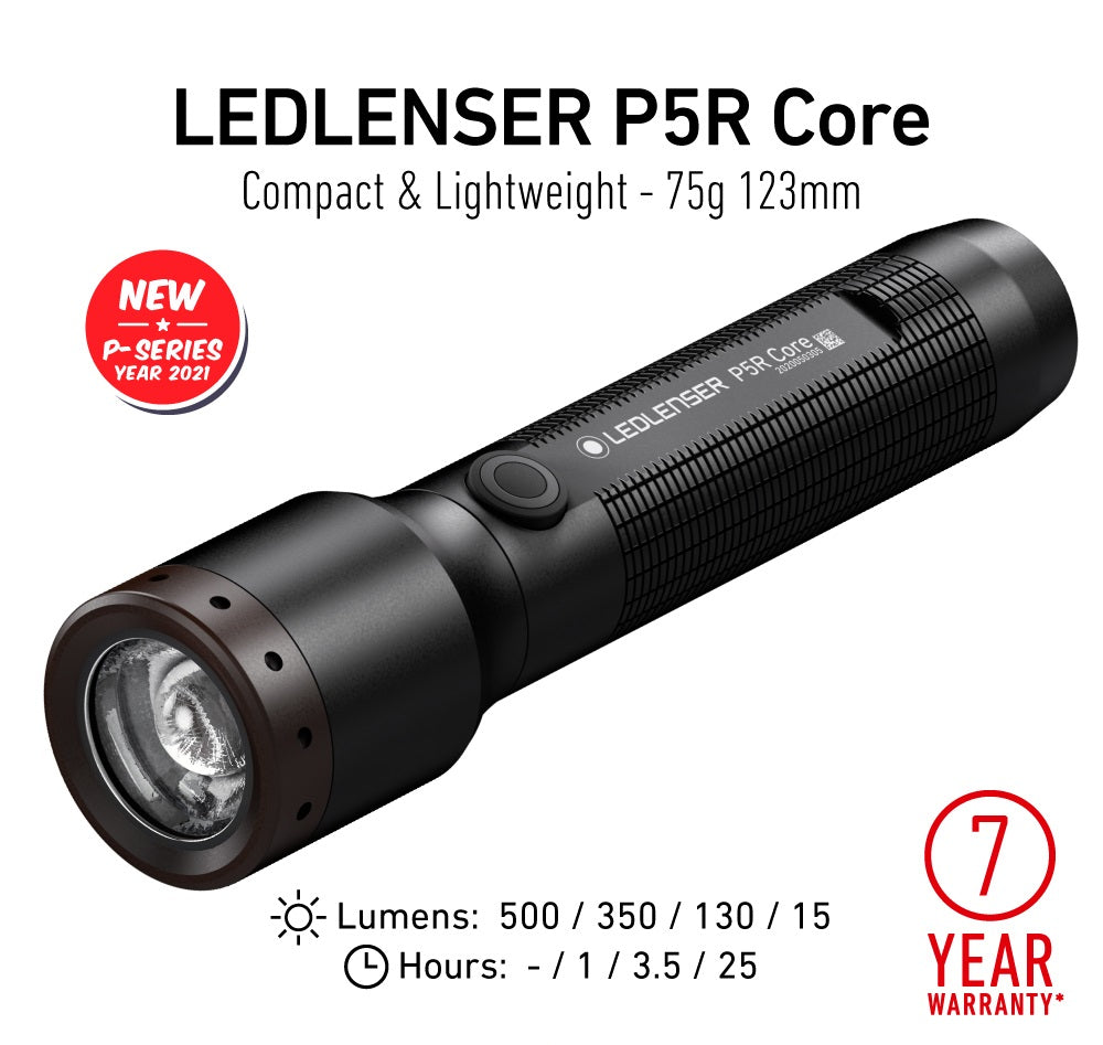 LED LENSER P5R Core Rechargeable Flashlight 500 Lumens