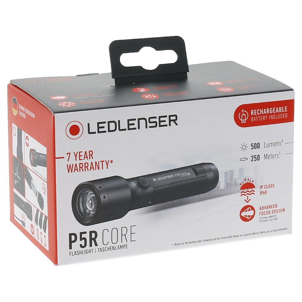 LED LENSER P5R Core Rechargeable Flashlight 500 Lumens