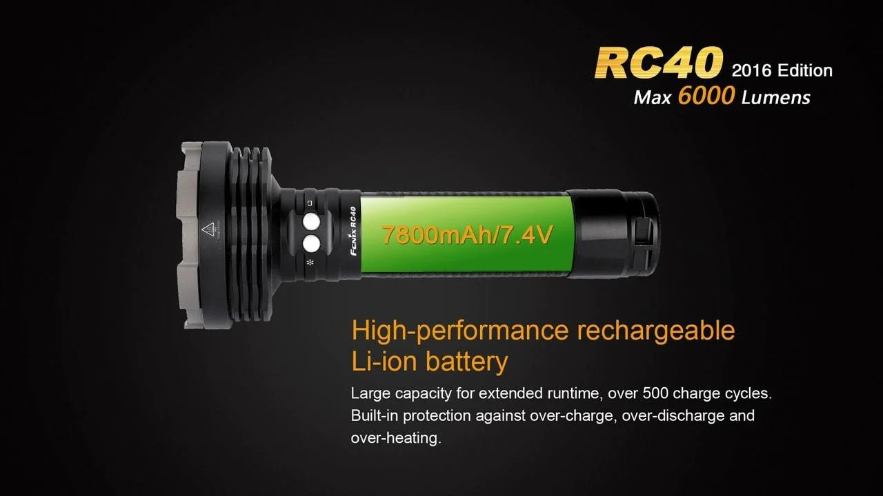 Fenix RC40 XM-L U2 Rechargable LED Flashlight 6000 Lumens