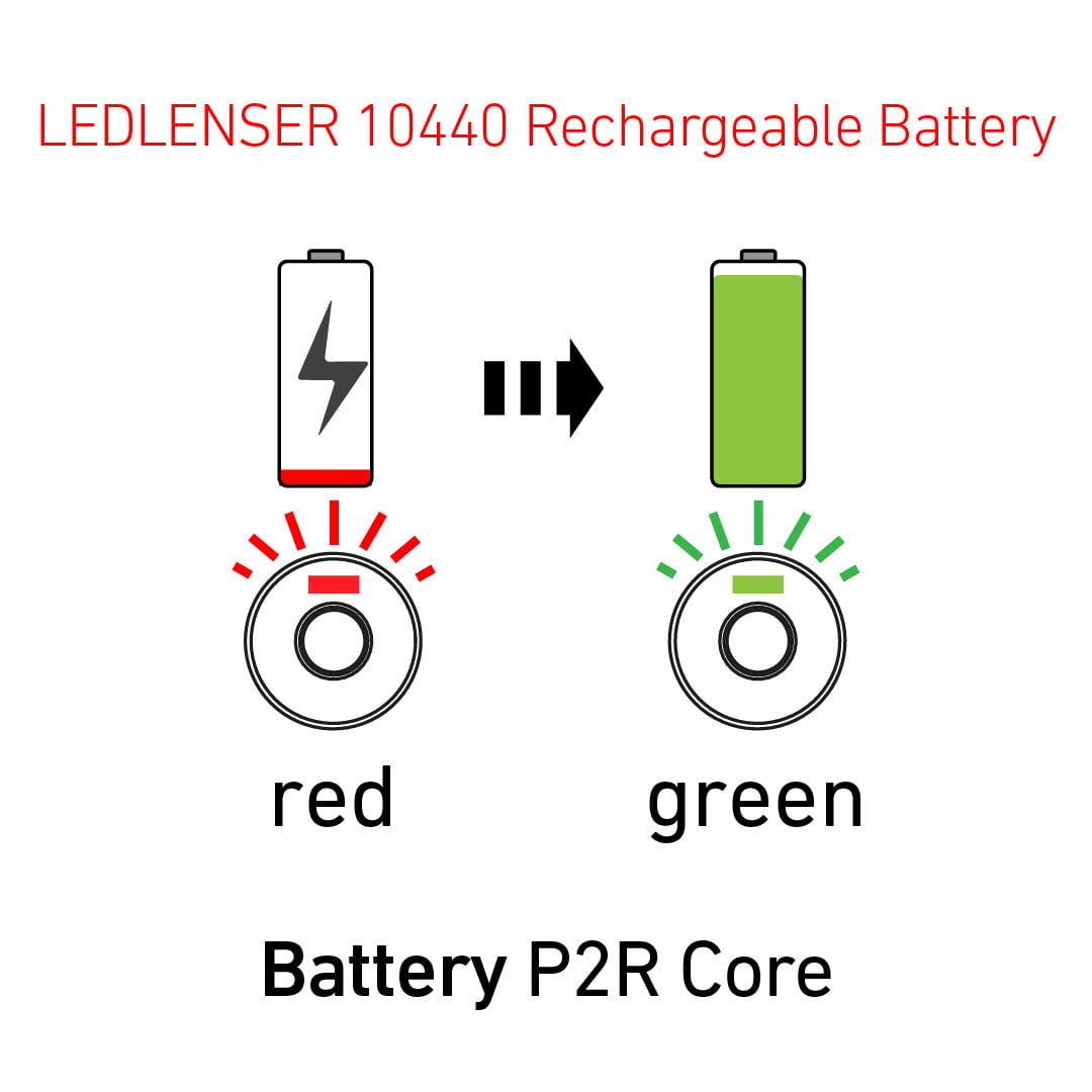 P2R Core rechargeable 10440 Li-ion battery
