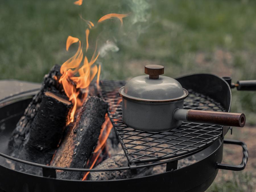 Barebones Enamel Saucepan
