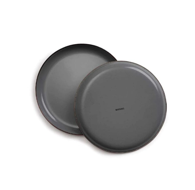 Barebones Enamel Deep Plate Set of 2