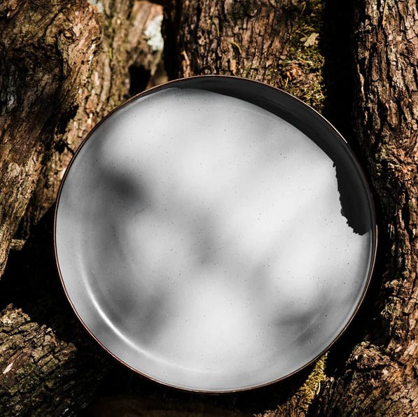 Barebones Enamel Deep Plate Set of 2