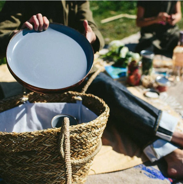 Barebones Enamel Deep Plate Set