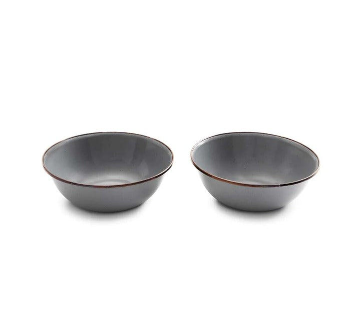 Barebones Enamel Bowl Set of 2