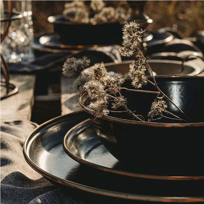 Barebones Enamel Bowl Set of 2
