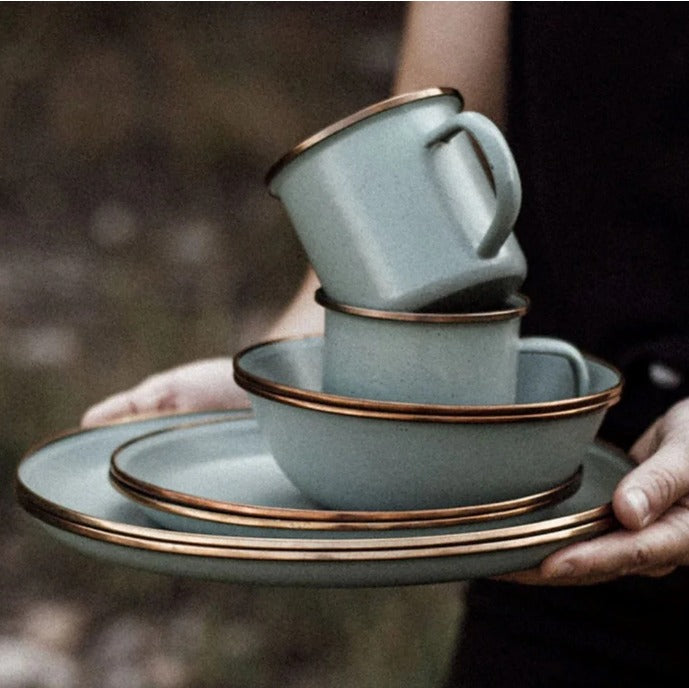 Barebones Enamel Bowl Set of 2