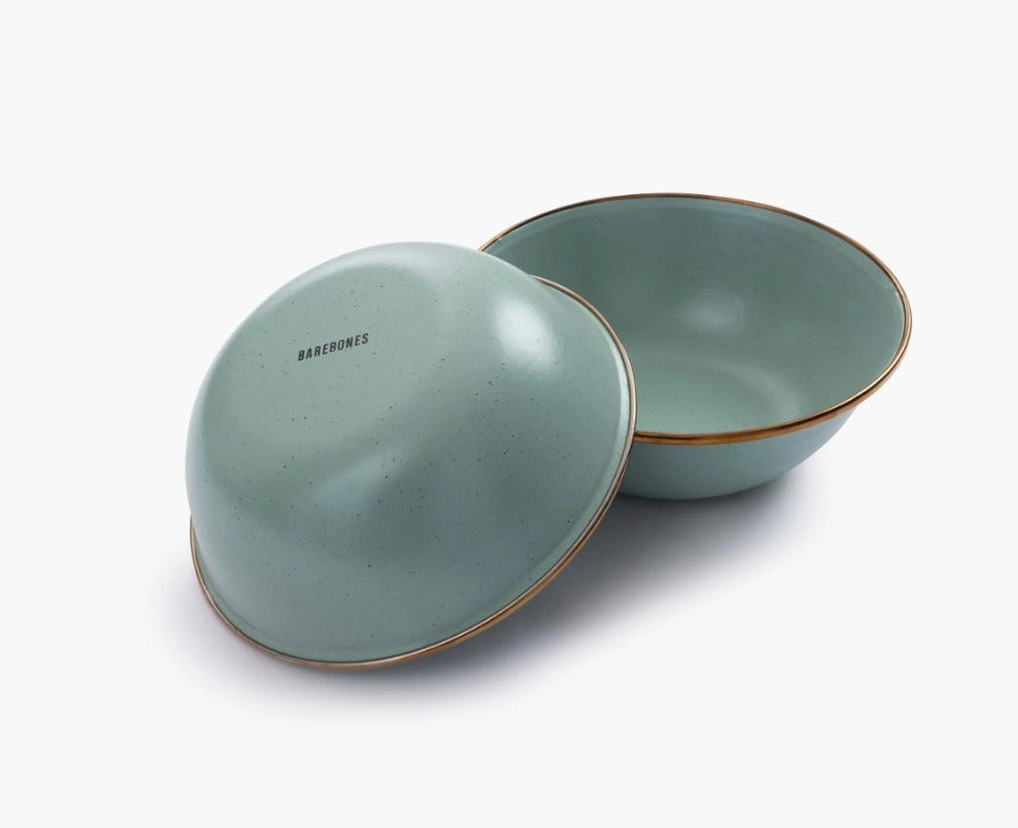 Barebones Enamel Bowl Set of 2