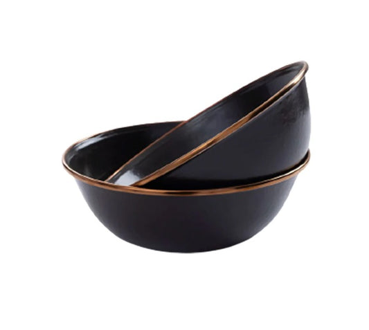 Barebones Enamel Bowl Set of 2