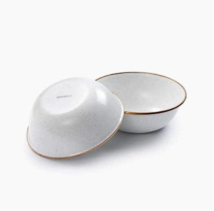 Barebones Enamel Bowl Set of 2