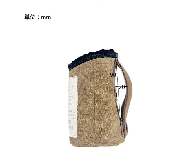 Post General Waxed Canvas Bottle Bag
