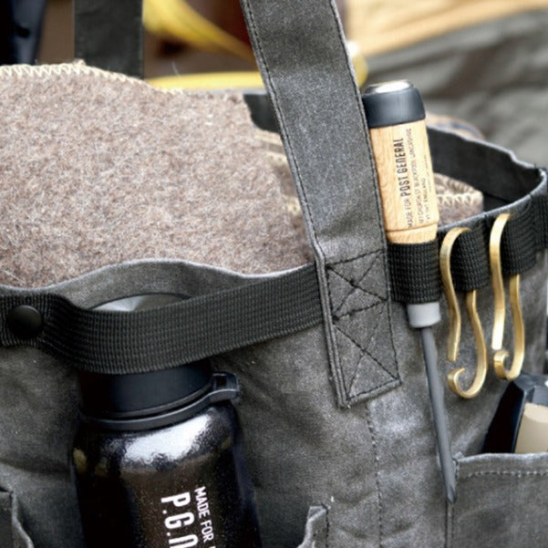 Post General Waxed Canvas Tool Bag Round