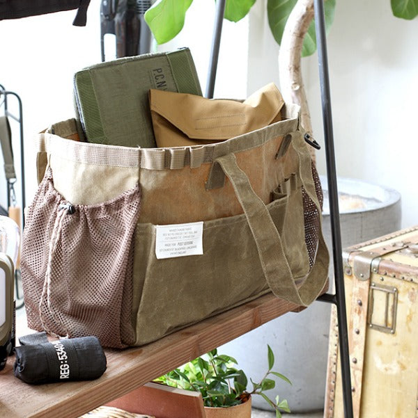 Post General Waxed Canvas Tool Bag Rect