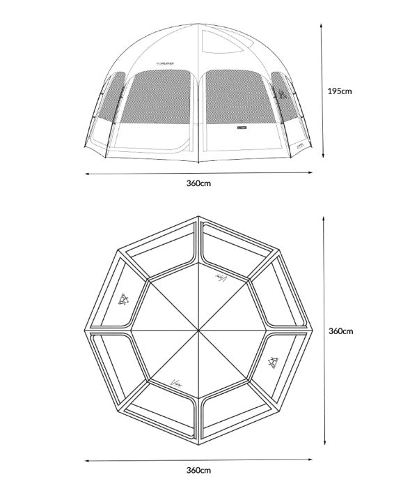 KZM Viva Dome Shelter Plus