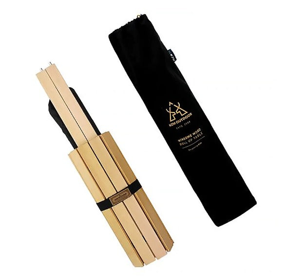 KZM Winsome Wood Roll Up Table