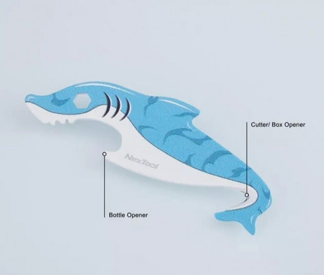 NexTool Shark Mini Box Opener Bottle Opener EDC 2-in-1 Key Tool
