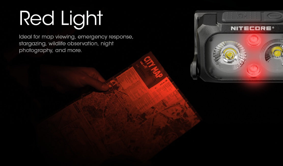 Nitecore NU25 UL 400L CW Spotlight + Floodlight Rechargeable Headlamp