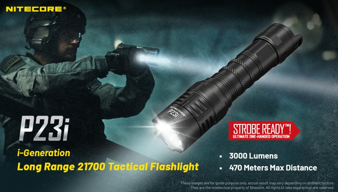 Nitecore P23i Luminus SST-40-W LED 3000L USB Rechargeable Flashlight