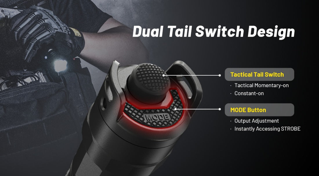 Nitecore P23i Luminus SST-40-W LED 3000L USB Rechargeable Flashlight