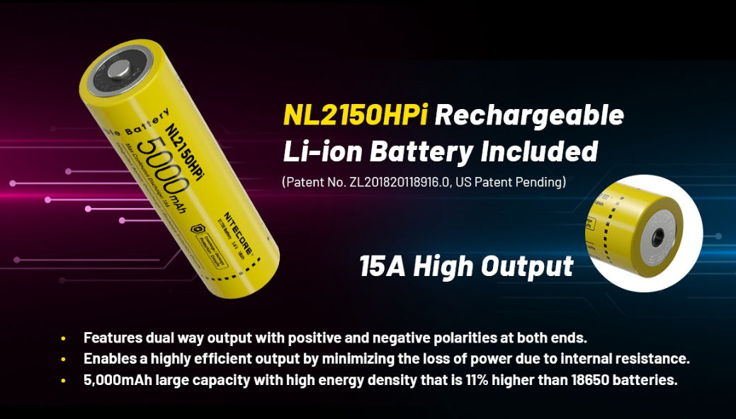 Nitecore P23i Luminus SST-40-W LED 3000L USB Rechargeable Flashlight