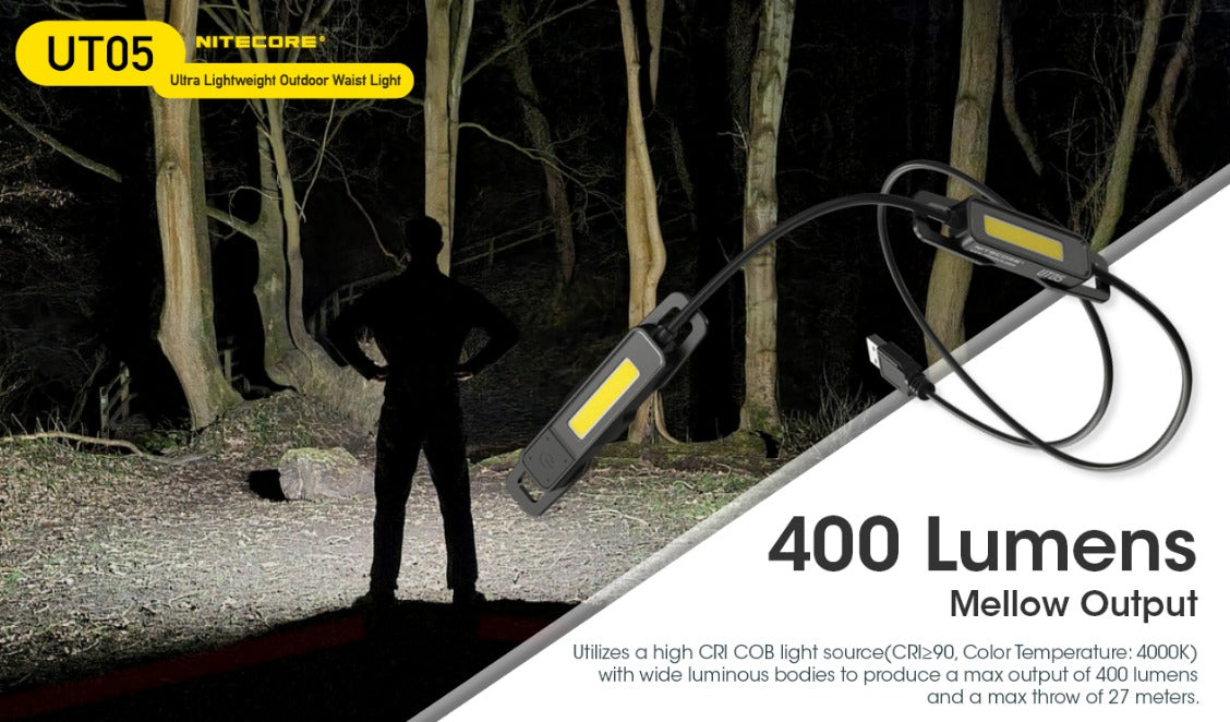 Nitecore UT05 Ultra Lightweight Outdoor Waist Light