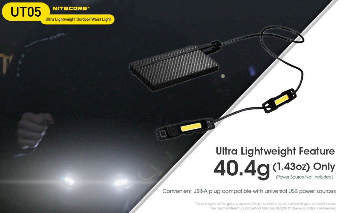 Nitecore UT05 Ultra Lightweight Outdoor Waist Light