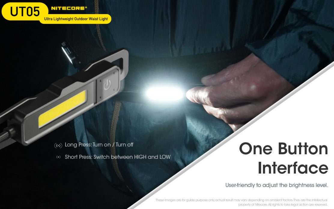 Nitecore UT05 Ultra Lightweight Outdoor Waist Light