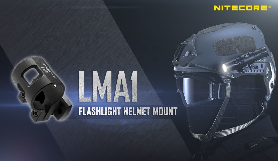 Nitecore LMA1 Ops-Core ARC Rail Rotary Helmet Mount for Flashlight
