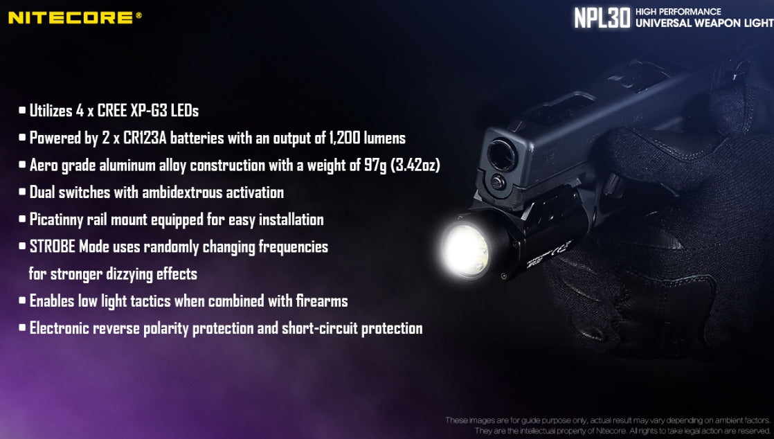 Nitecore NPL30 CREE XP-G3 LED 1200L Flashlight