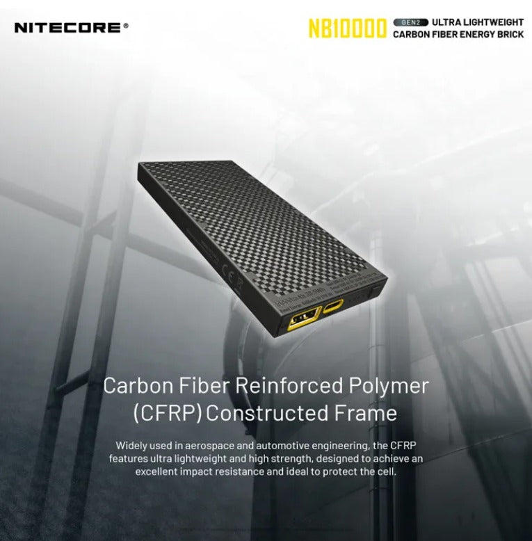 Nitecore NB10000 GEN 2 Quick-Charge USB/USB-C Dual Port 10000MAH Power Bank
