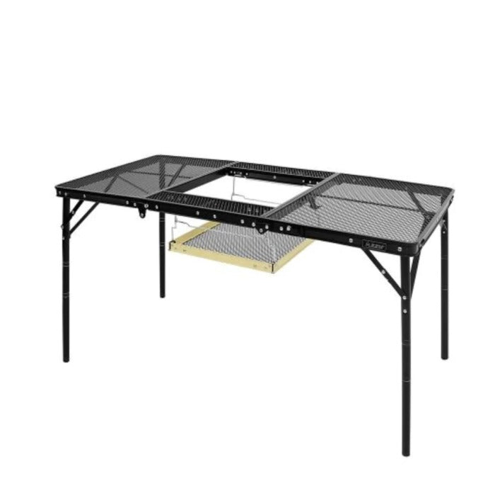 KZM Union Iron Mesh 3 Folding BBQ Table